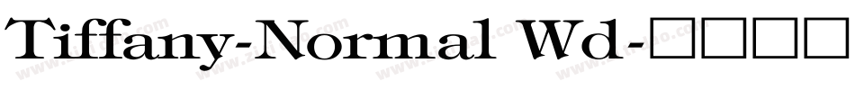 Tiffany-Normal Wd字体转换
